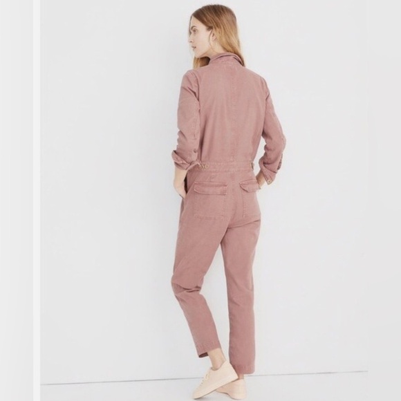 Madewell Signature Coverall Utility Jumpsuit Dried Rosebud — Small - Picture 3 of 12